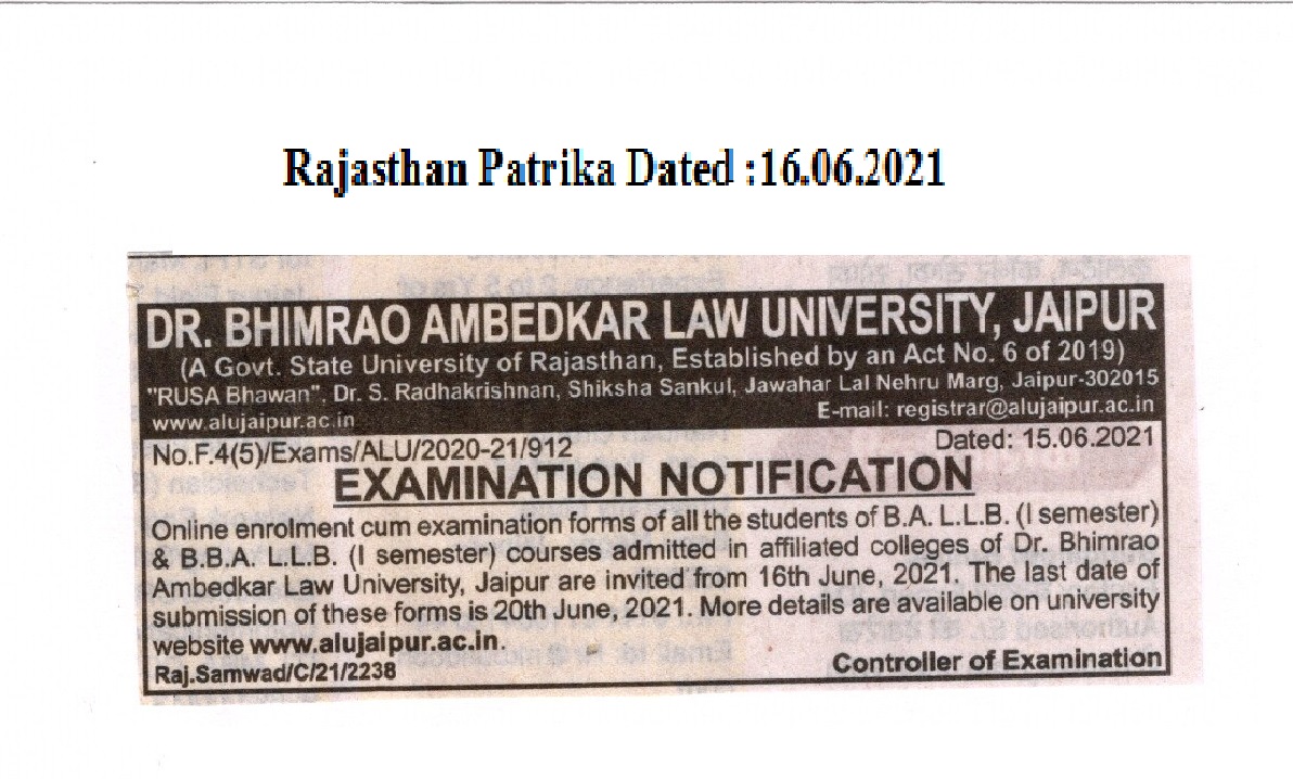 Dr. Bhimrao Ambedkar Law University